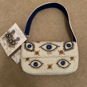 Evil Eye Beaded Shoulder Bag Viral